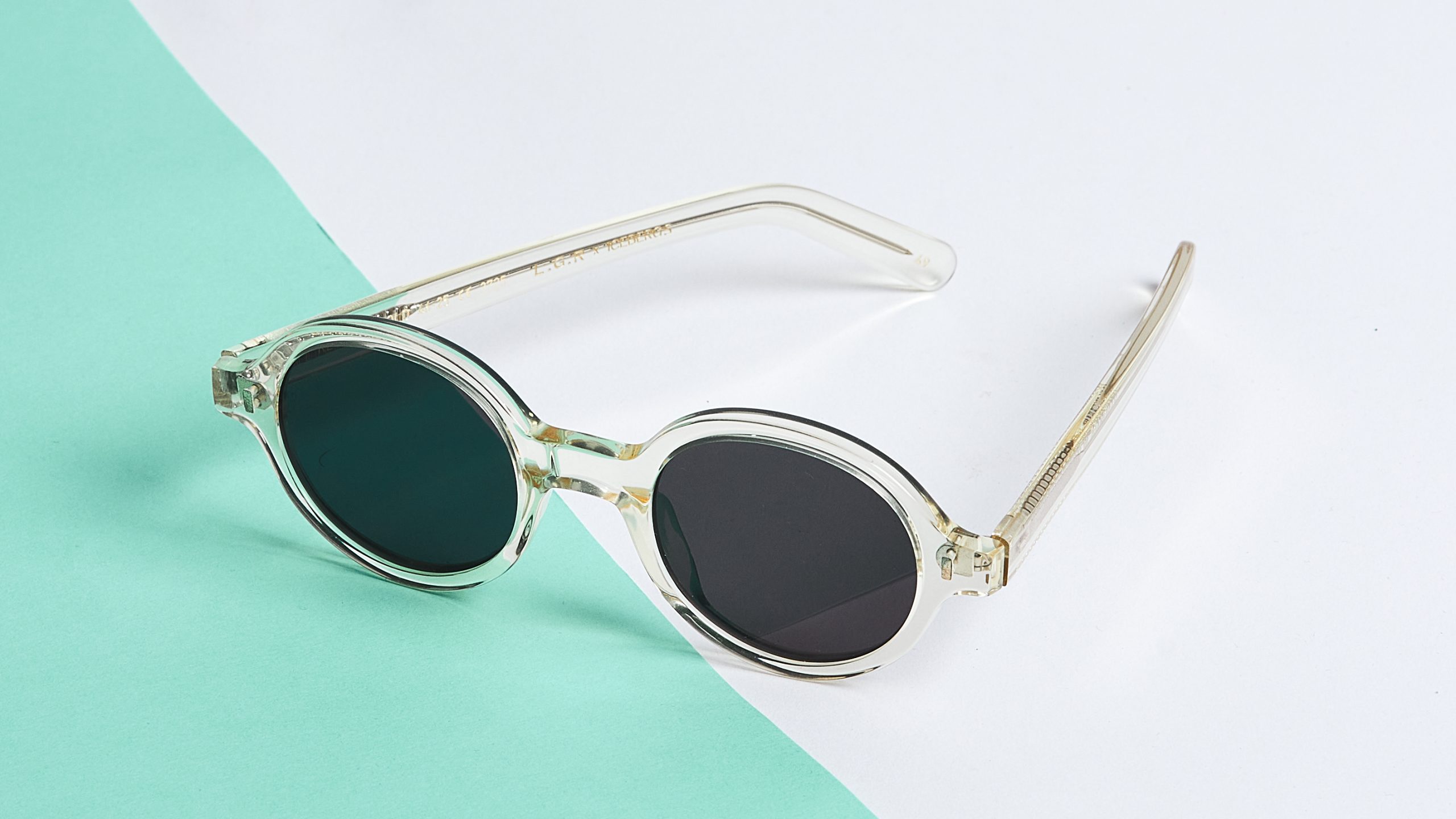 L.G.R x Icebergs Reunion sunglasses, close-up