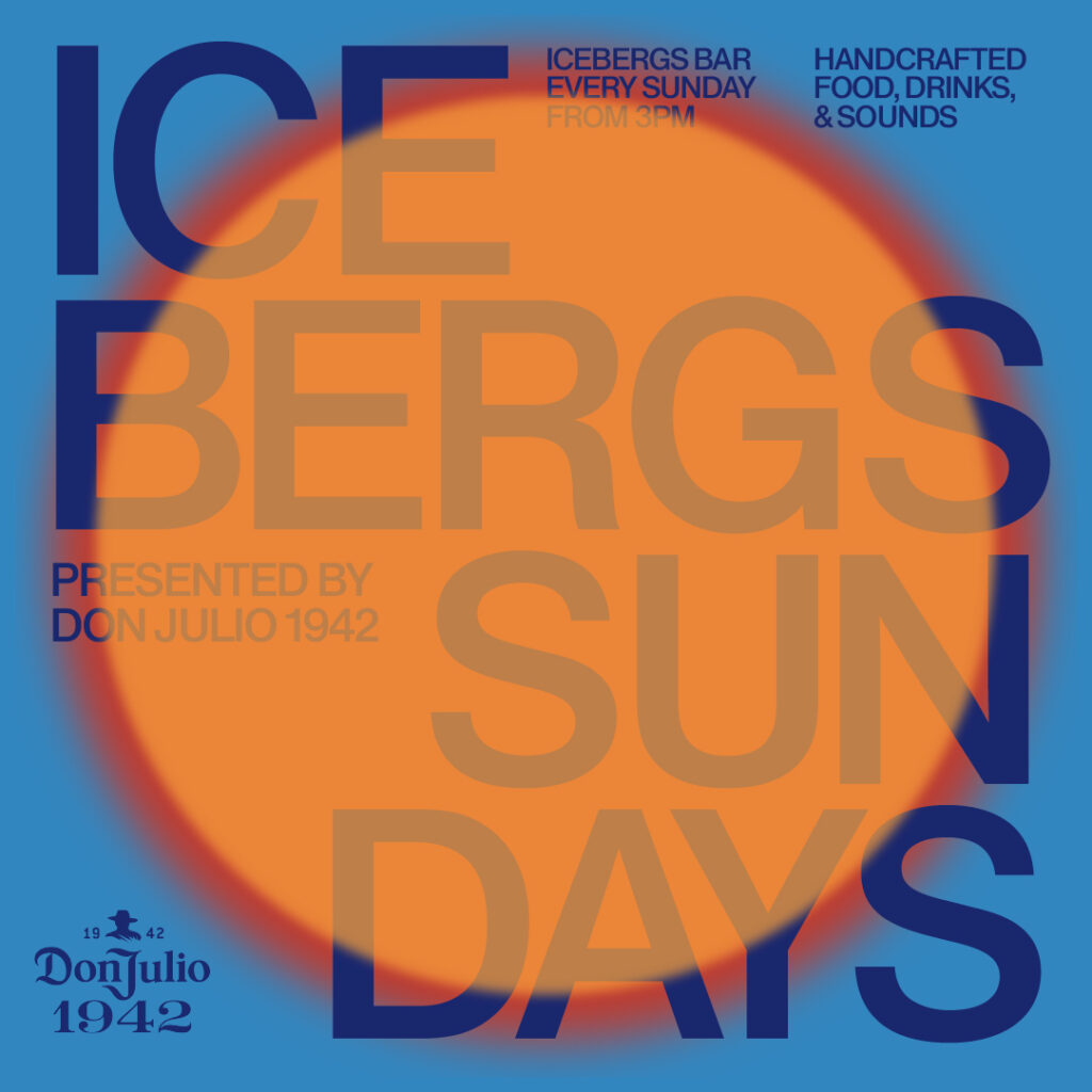 Icebergs Ruby Sundays event tile in pink